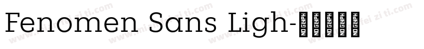 Fenomen Sans Ligh字体转换